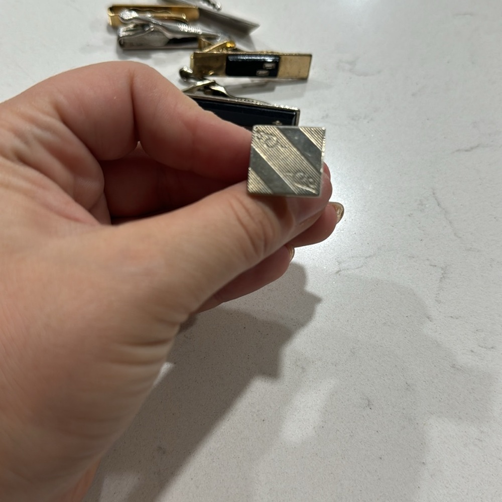 🥁final price🥁 Set of vintage tie clips - Picture 6 of 7
